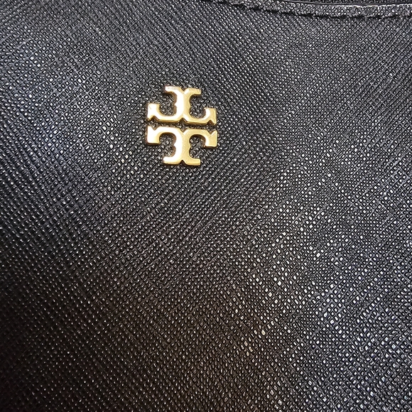 Tory Burch Black Saffiano Leather York Buckle Strap Tote Bag - Picture 12 of 16